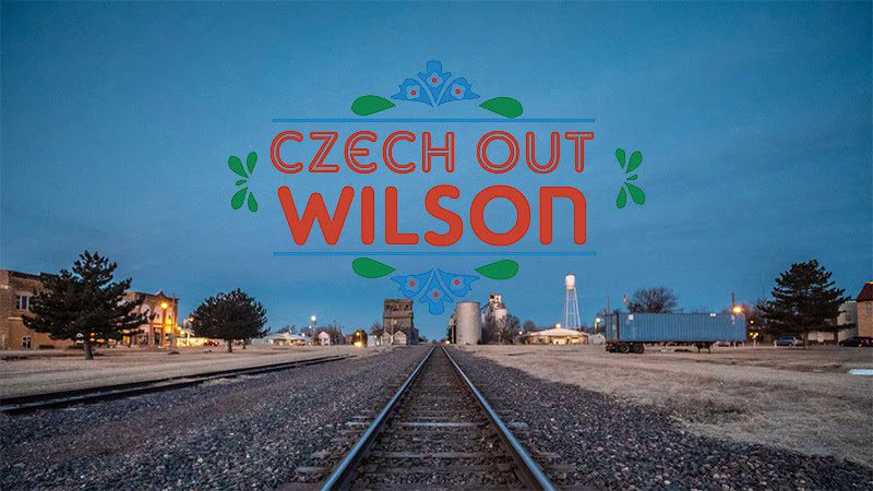 Wilson, KS. Train Tracks at Night